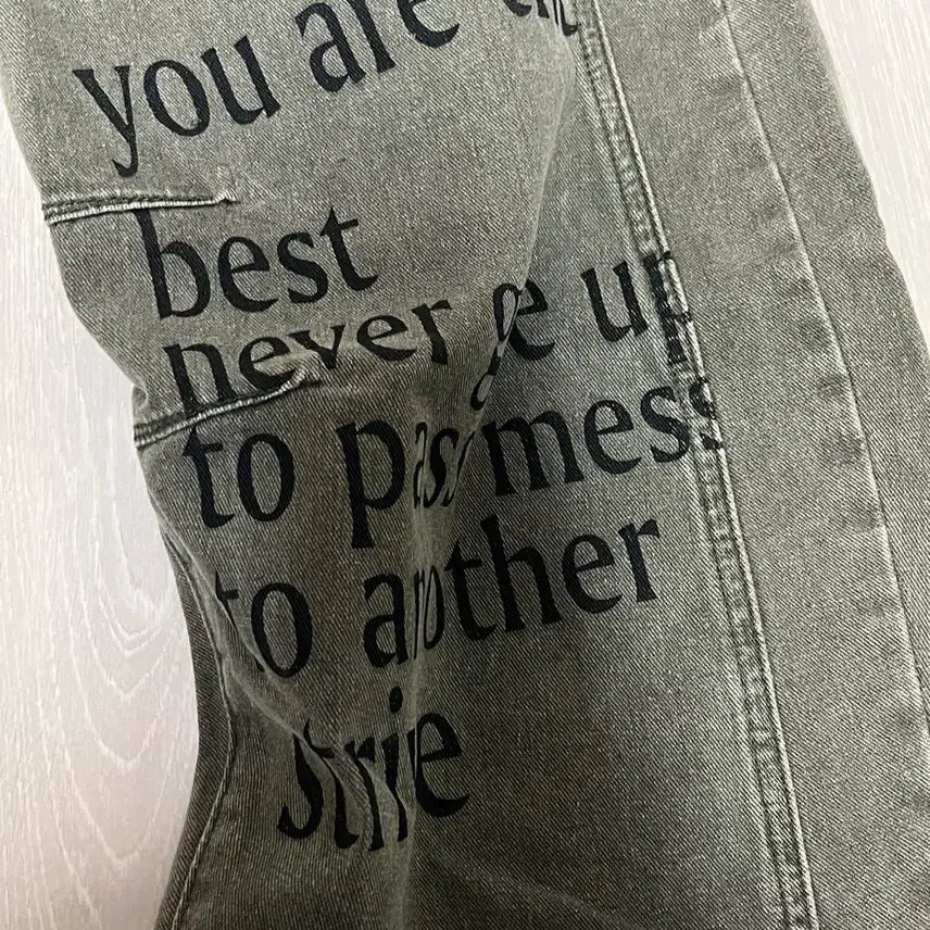 [BUNJANG] Khaki Jeans / 카키색 청바지