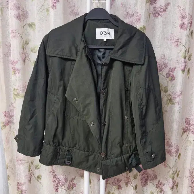 [BUNJANG] O'2nd Khaki Short Trench Coat (Size 55) / O'2nd 카키색 숏 트렌치 코트 (55)