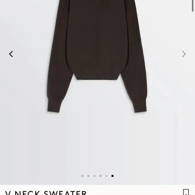 [BUNJANG] Lemaire Cropped V-Neck Sweater / 르메르 크롭  V넥 스웨터