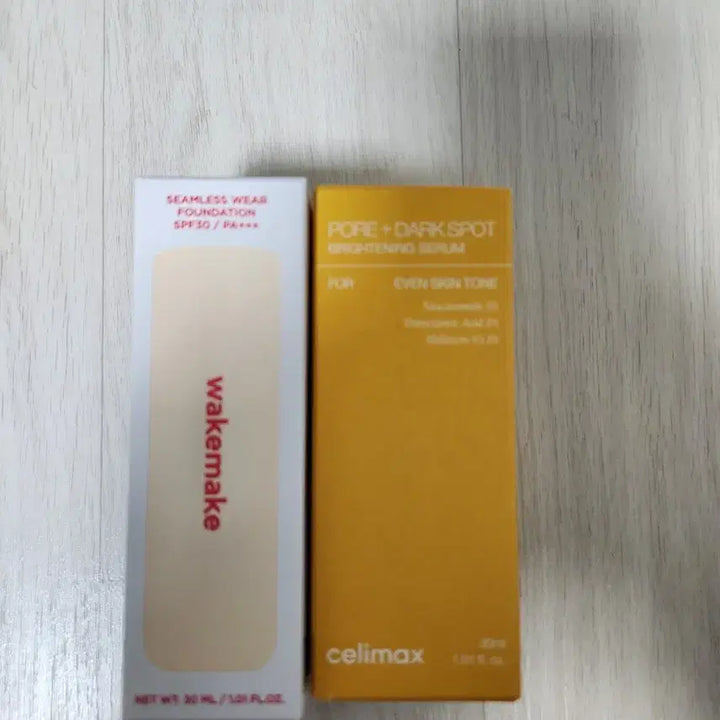 [BUNJANG] Bundle Set: WakeMake 21 Vanilla Foundation & Sallymax Serum / 웨이크메이크 파데 21바닐라 + 샐리맥스 모공잡티 세럼 번들세트