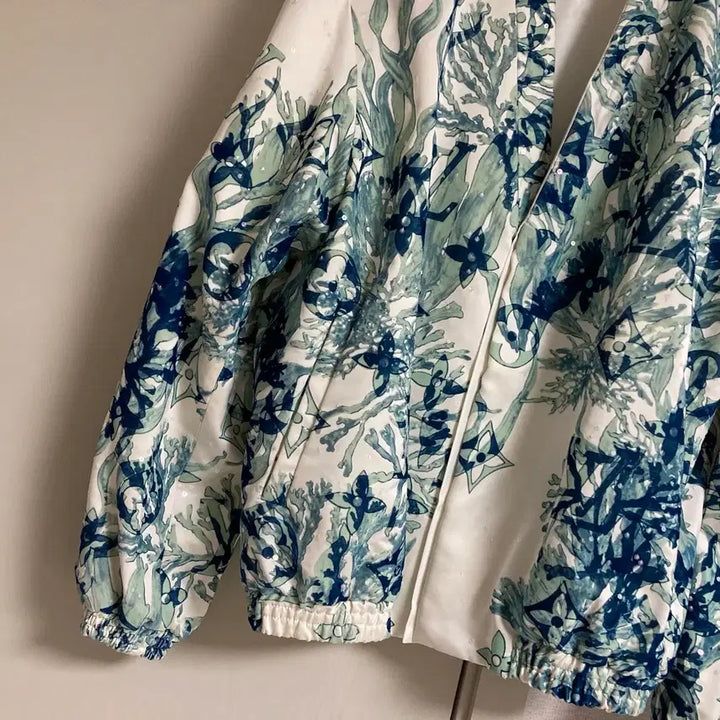 [BUNJANG] Louis Vuitton Embroidered Blouson Jacket / [50] 루이비통 실크 블렌드 엠브로이더드 블루종 자켓 830만원대