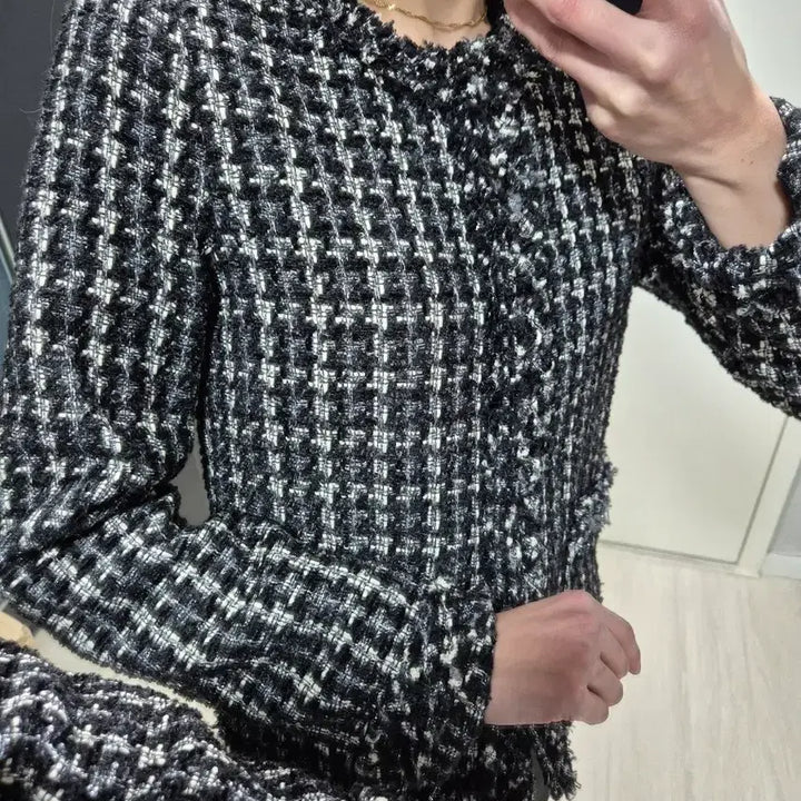 [BUNJANG] Black Lady Tweed Jacket / (세일)빈티지 블랙레이디 트위드 자켓
