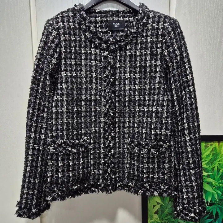 [BUNJANG] Black Lady Tweed Jacket / (세일)빈티지 블랙레이디 트위드 자켓