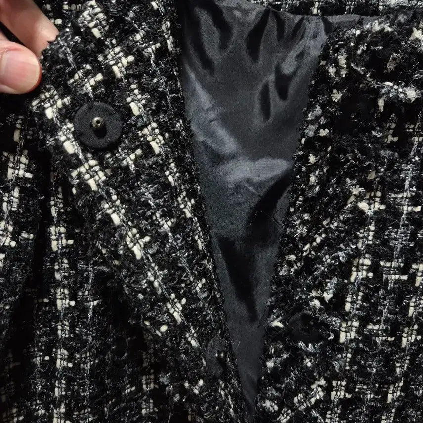 [BUNJANG] Black Lady Tweed Jacket / (세일)빈티지 블랙레이디 트위드 자켓
