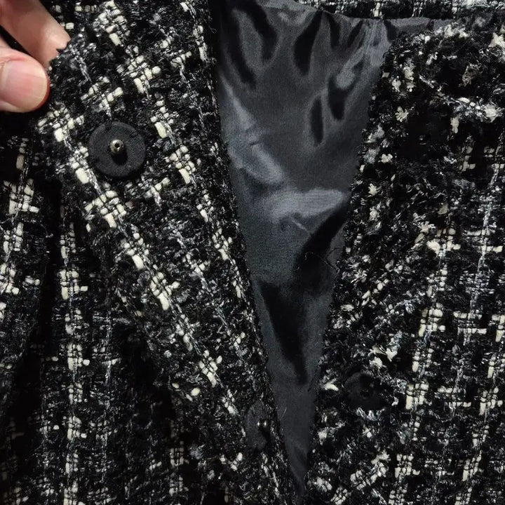[BUNJANG] Black Lady Tweed Jacket / (세일)빈티지 블랙레이디 트위드 자켓