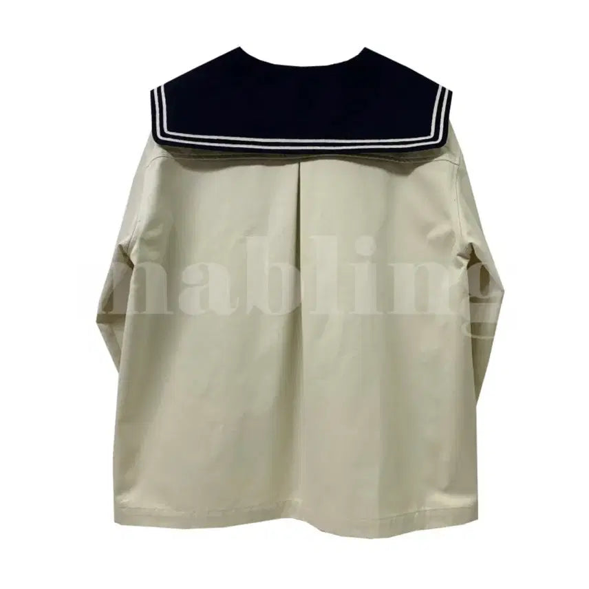 [SOLD OUT] 마블링 세일러 자켓 아이보리