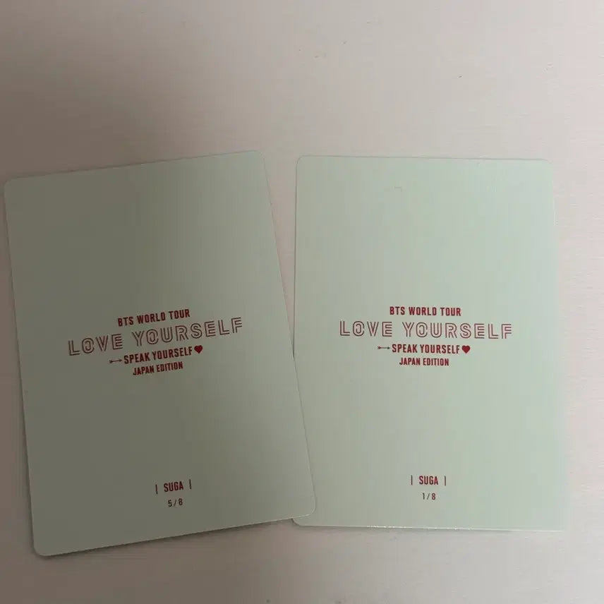 [BUNJANG] BTS Suga Mini Photocard Bundle Set Japan Speak Yourself Tour / 슈가 미니포카 일괄 일본 스픽콘 재팬 방탄 bts