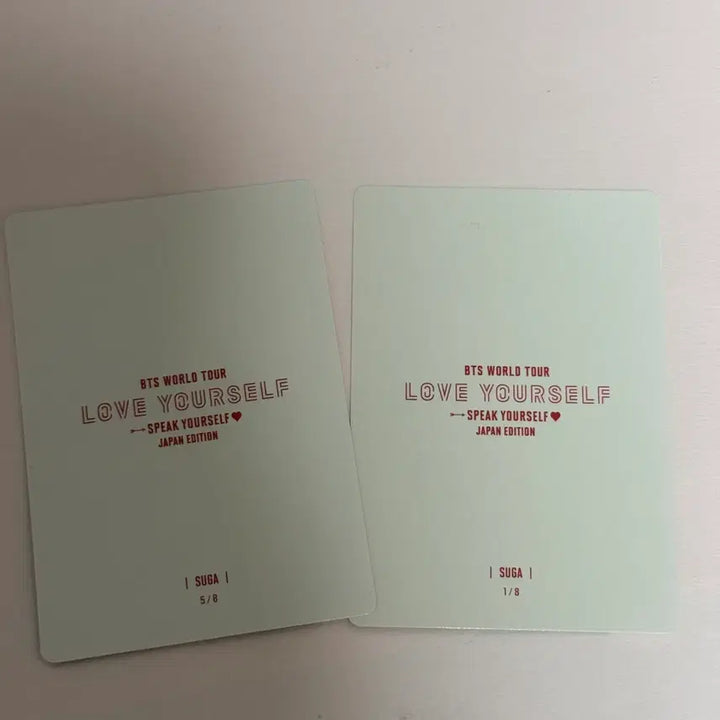 [BUNJANG] BTS Suga Mini Photocard Bundle Set Japan Speak Yourself Tour / 슈가 미니포카 일괄 일본 스픽콘 재팬 방탄 bts