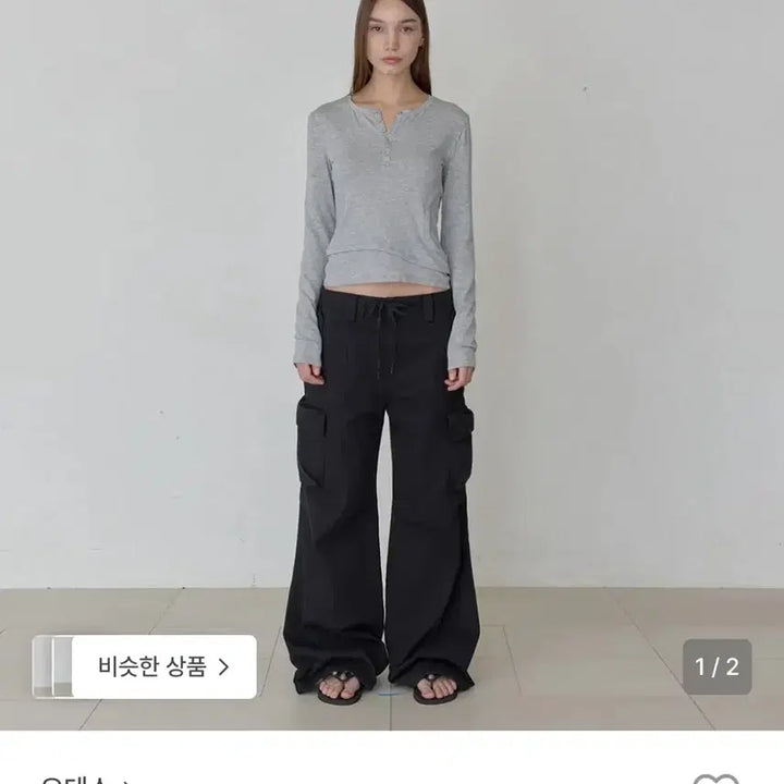[BUNJANG] Odes Comp Cotton Cargo Pants Black Small / (새상품) 오데스 컴피 코튼 카고 팬츠 블랙 스몰