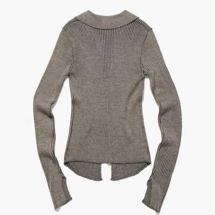[BUNJANG] MSCHIEF Knitted Two-Tone Zip-Up Cardigan / 미스치프 MSCHIEF 니티드 투톤 집업 가디건
