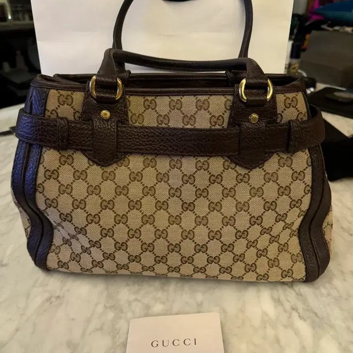 [BUNJANG] Gucci GG Canvas Shoulder Bag / 정품 구찌 GG 캔버스 숄더백