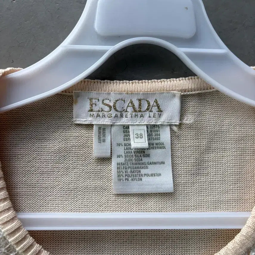 [BUNJANG] Escada Vintage Lace Cardigan (Size 38) / 만원샵 빈티지 에스카다 레이스 가디건 38(M)