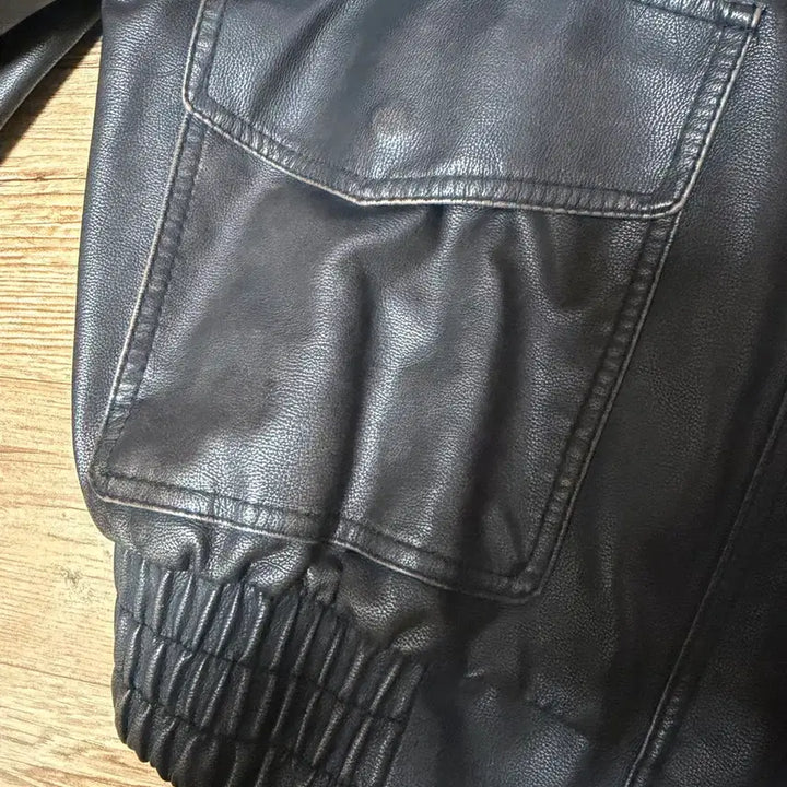 [BUNJANG] Basil In Bottle Brown Leather Jacket / 바질인보틀 보세 레더자켓 브라운