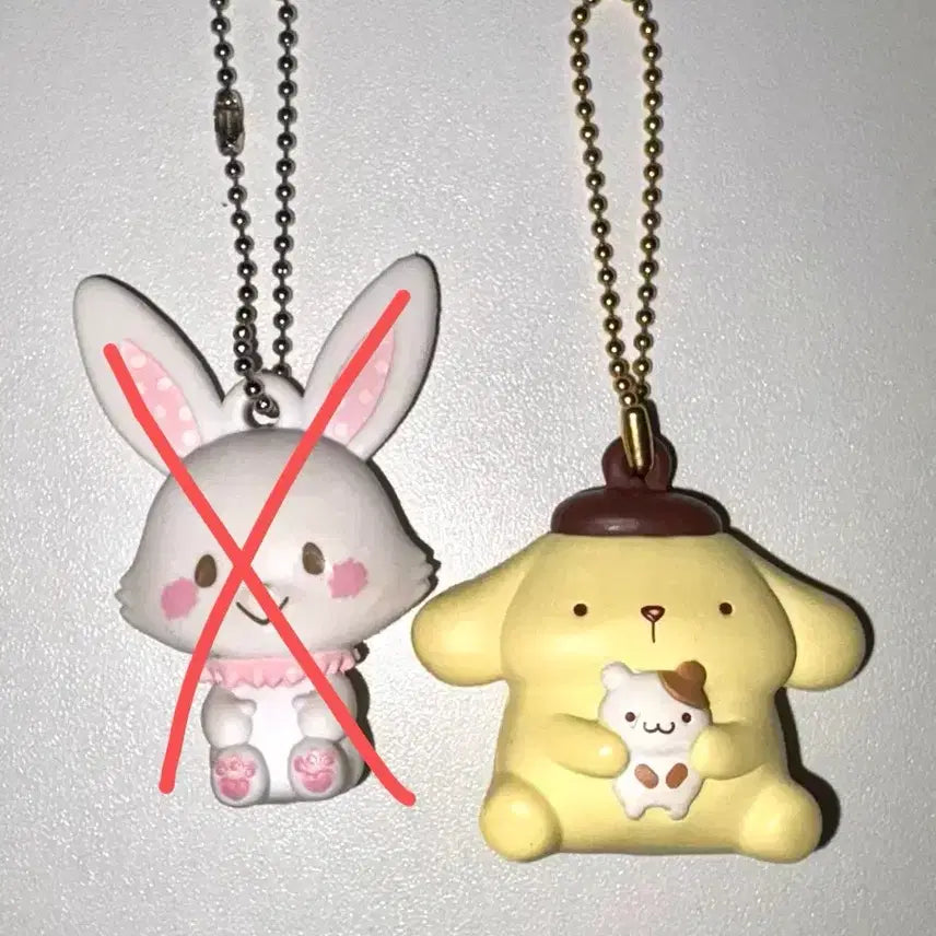 [SOLD OUT] 산리오 납작 마스코트 키링 위시미멜 폼폼푸린