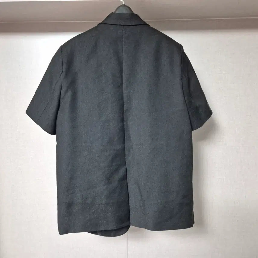 [BUNJANG] Moani Linen Two-Button Short Sleeve Jacket / 모아니 투버튼 린넨 반팔 자켓