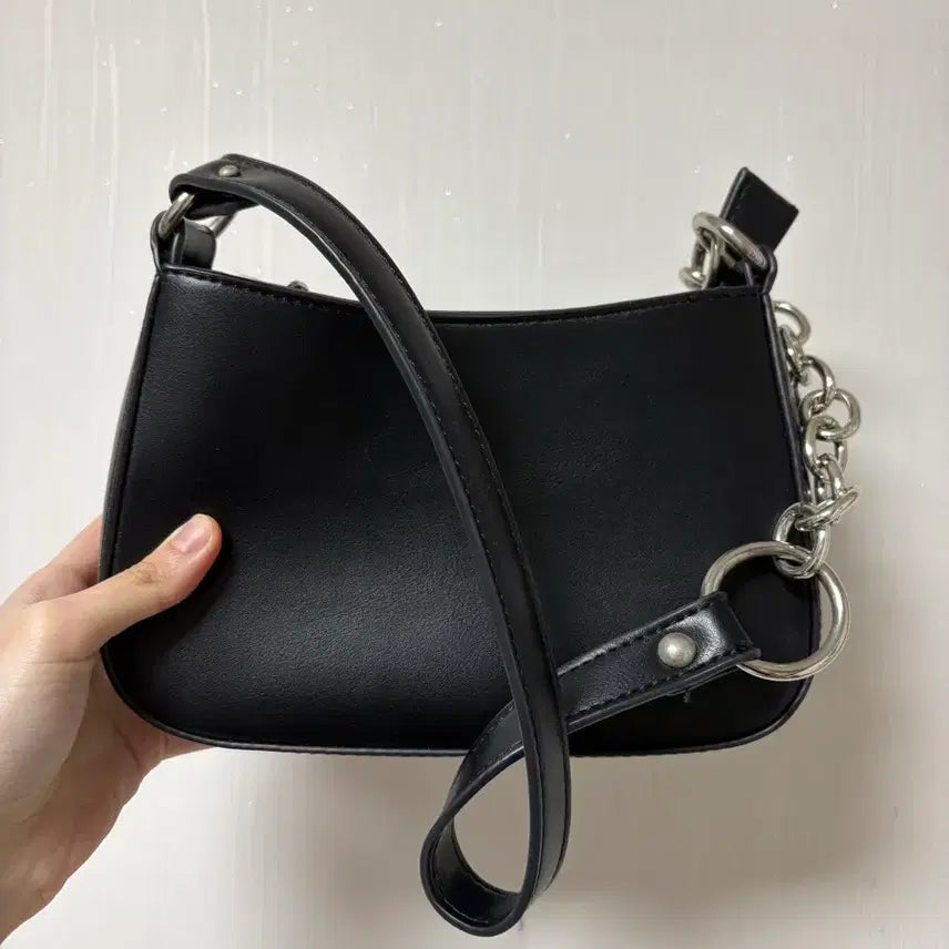[BUNJANG] Leather Mini Shoulder Bag / 레더 미니 숄더백