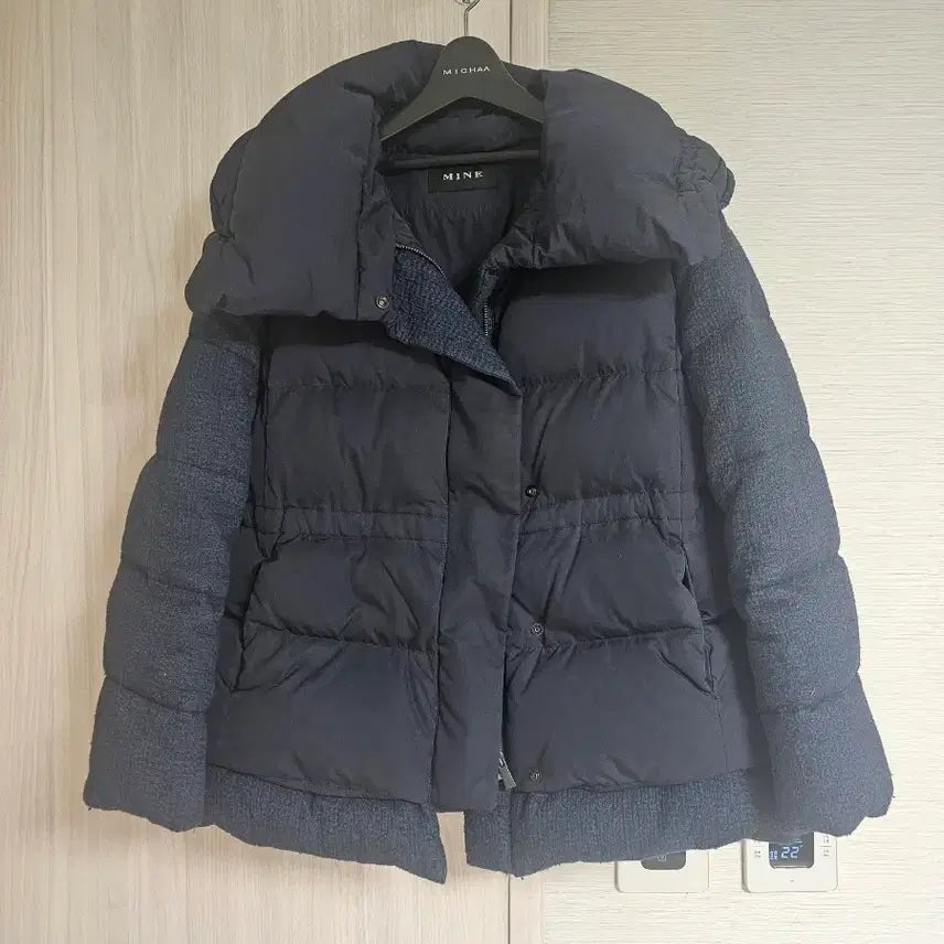 [BUNJANG] Hanseom Mine Tweed Goose Down Jumper / 한섬 마인 트위드 구스점퍼