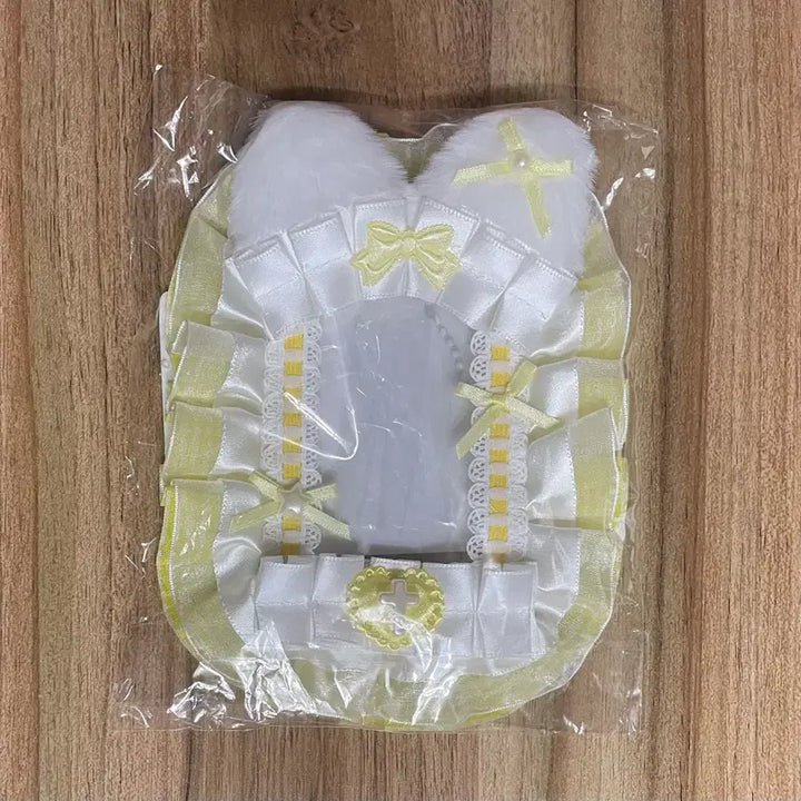 [BUNJANG] Handmade Cat Yellow Star Toploader Photocard Holder / 리본 레이스 탑꾸 포카홀더 탑로더 수제 고양이 노랑 별