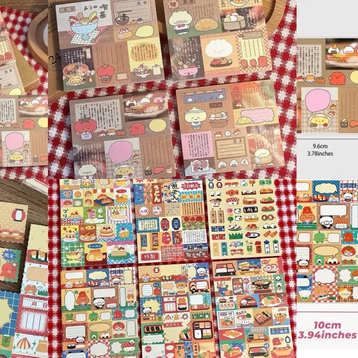 [BUNJANG] Memo Pad Set / [메모지세트]52장 샤오홍슈 고전 분할 일본감성