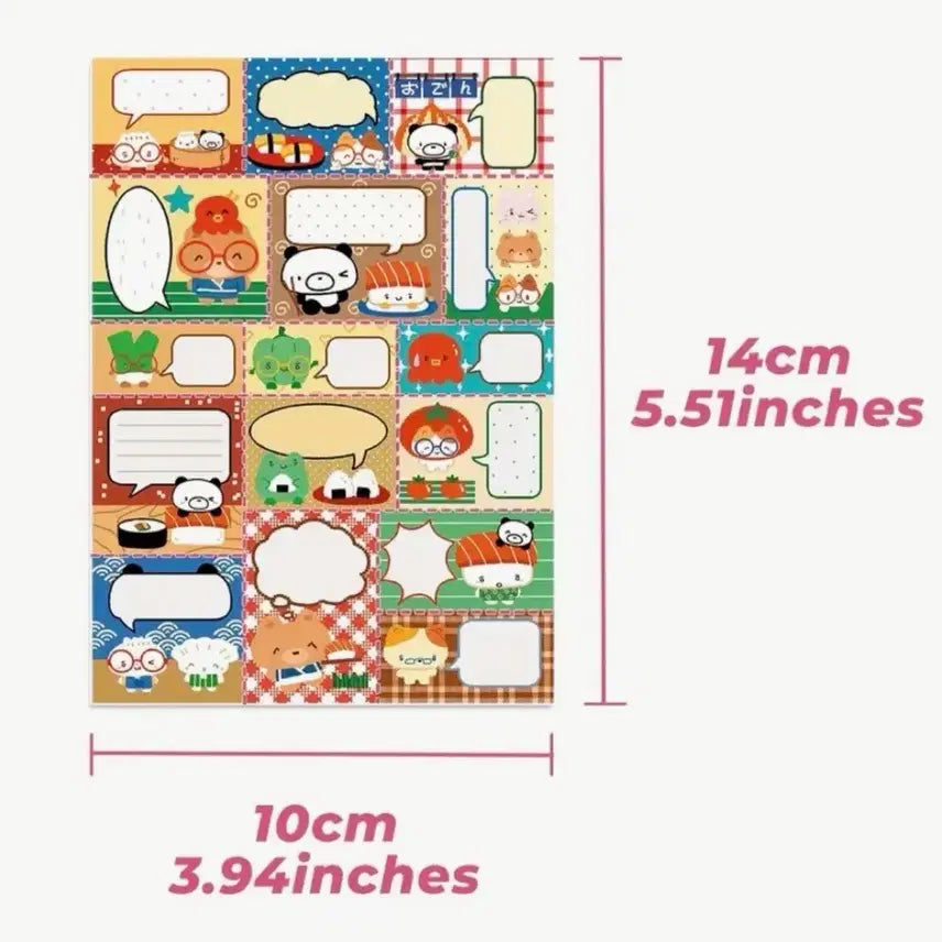 [BUNJANG] Memo Pad Set / [메모지세트]52장 샤오홍슈 고전 분할 일본감성