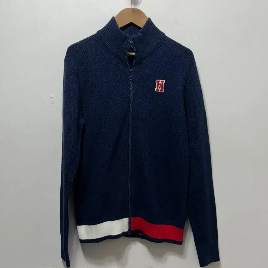[SOLD OUT] 타미힐피거 네이비 니트 집업 가디건 164사이즈