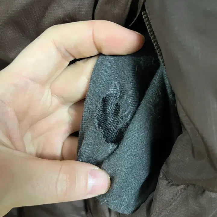 [BUNJANG] The North Face Center Logo Nuptse Brown L / 노스페이스 센터로고 눕시 브라운 L