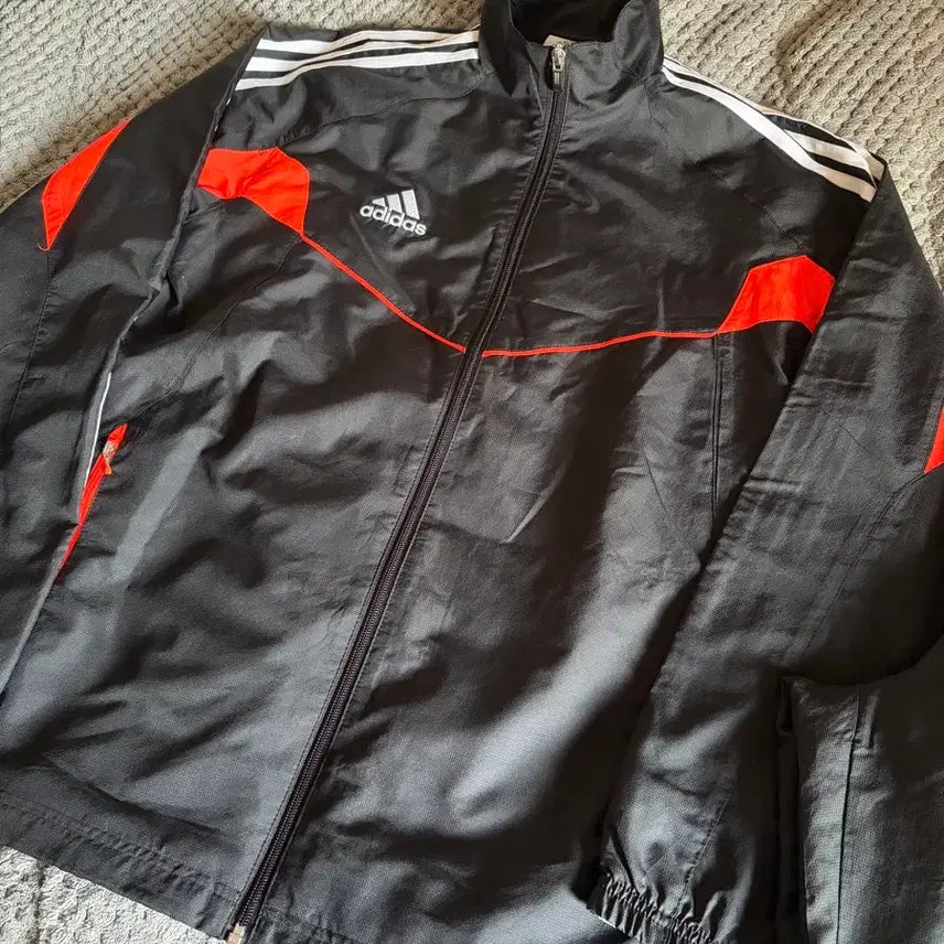 [BUNJANG] Adidas Aditeam Woven Suit Set / 아디다스 아디팀 우븐슈트 바람막이 상하의 셋업