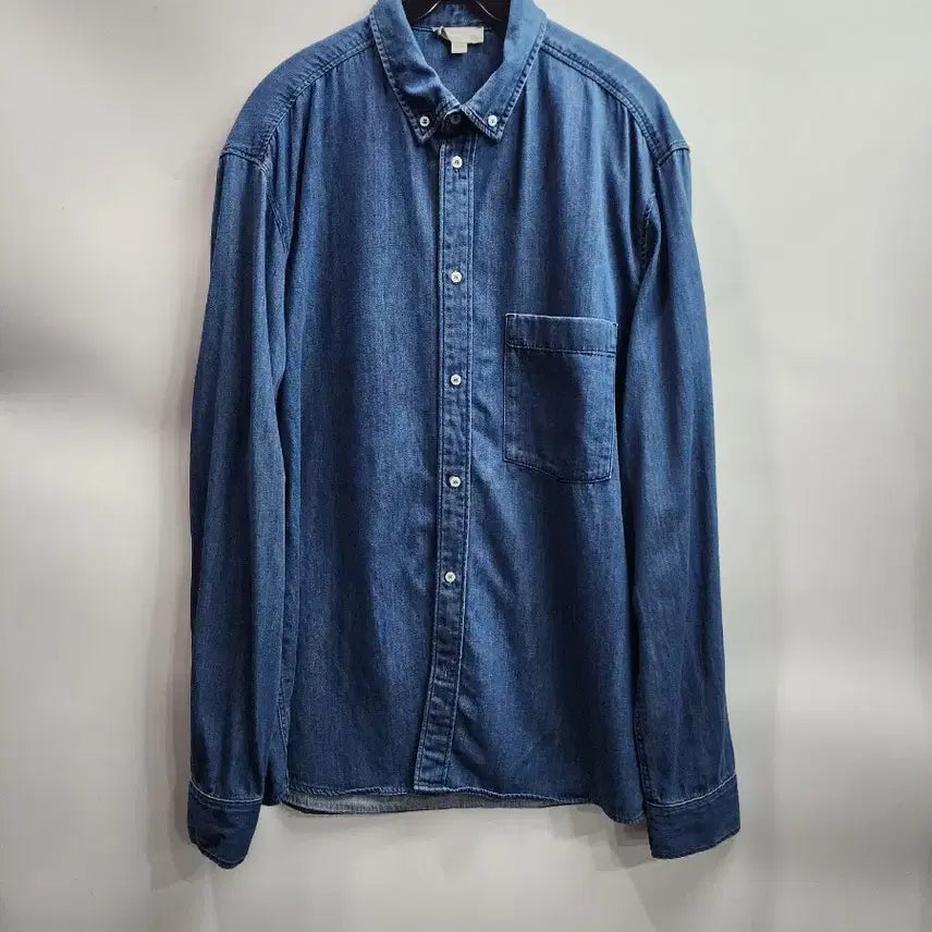 [BUNJANG] COS Classic Denim Button-Down Shirt / [L] 코스(COS) 클래식 데님 버튼다운 셔츠4.5