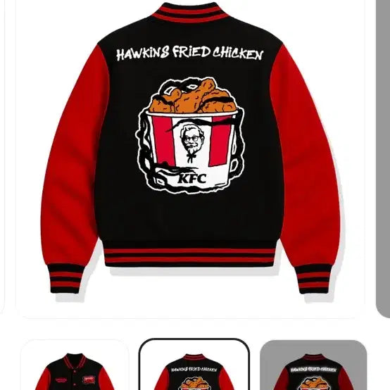 [BUNJANG] XXL KFC Hawkins School Jacket / [XXL] KFC 기묘한이야기 호킨스 스쿨 자켓