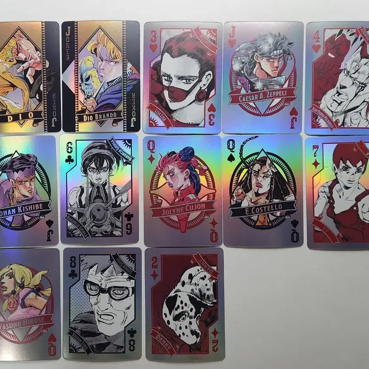 [BUNJANG] Jojo Trump Card Bundle Set / 죠죠 트럼프카드 13개 일괄 판매(디오,죠셉,폴나레프,로한)