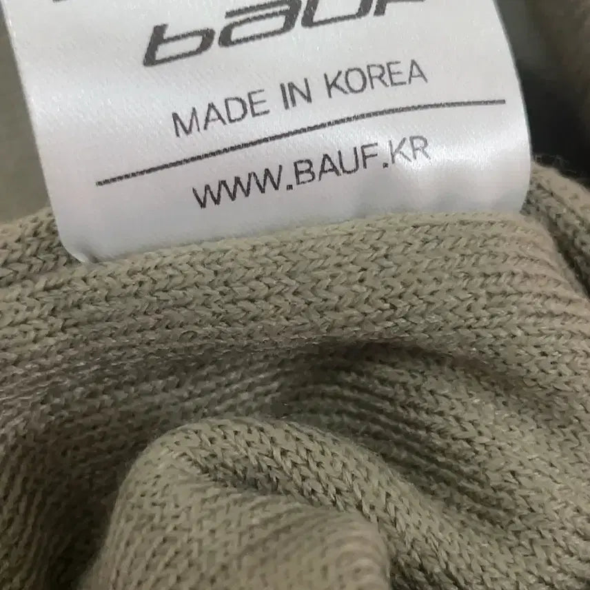 [BUNJANG] BAUF Logo Beanie Knit Hat / 바우프 로고 비니 모자 숏비니 니트 공용