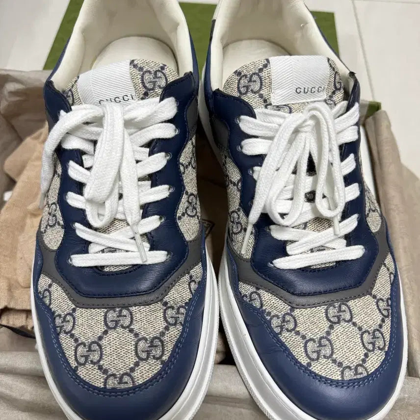 [BUNJANG] Gucci GG Sneakers Navy 42 / 구찌 GG 스니커즈 네이비 42