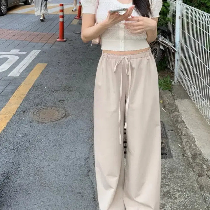 [BUNJANG] Ont Mute Pants &amp; Zara Halterneck Set / 온트 뮤트팬츠 + 자라 홀터넥