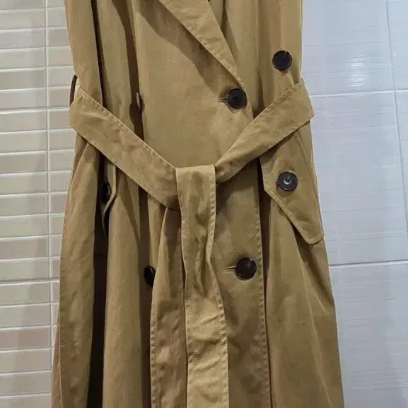 [BUNJANG] System Trench Coat Vest / (한섬)시스템 트렌치 코트 베스트