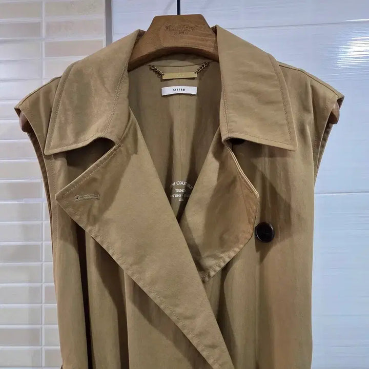[BUNJANG] System Trench Coat Vest / (한섬)시스템 트렌치 코트 베스트
