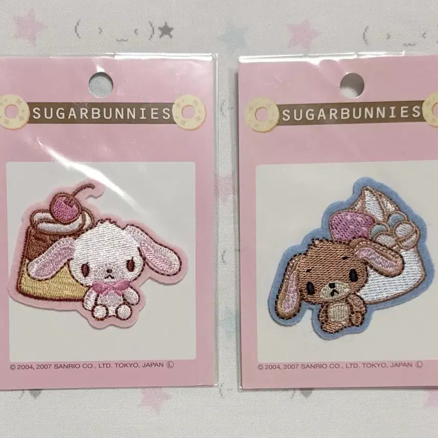 [BUNJANG] Sugar Bunnies Classic Wappen Set / 슈가바니즈 고전 와펜 시로우사 쿠로우사
