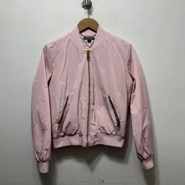 [BUNJANG] Tommy Hilfiger Pink Bomber Jacket S / 타미힐피거 핑크 봄버 자켓 S