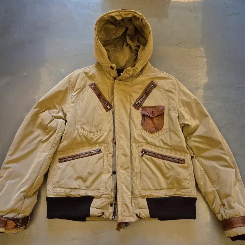 [BUNJANG] Rob Pall Zileri Military Bomber Jacket / XL>랍 빨질레리 밀리터리 봄버