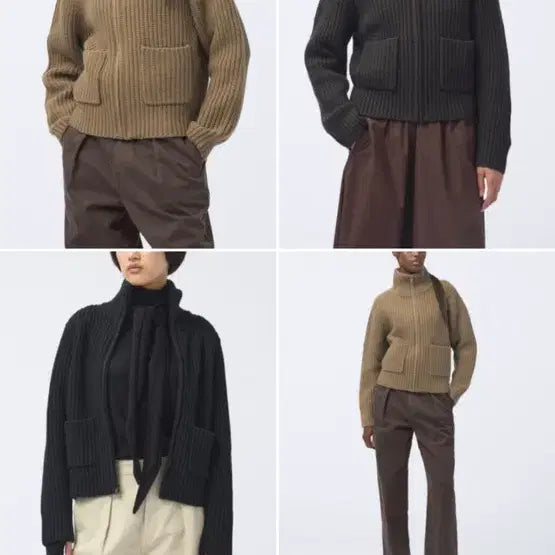 [BUNJANG] Uniqlo U Lambswool Blend Zip-Up Jacket / 유니클로U 램스울 블렌드 집업 자켓