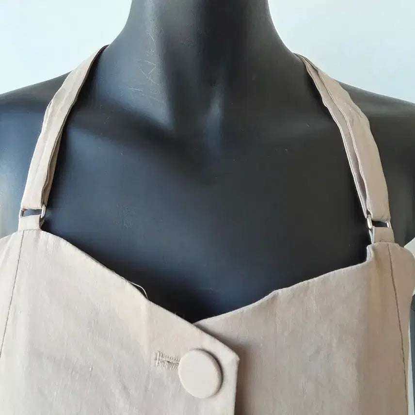 [BUNJANG] Beige Sleeveless Vest Jacket / 55-66)뷔스띠에 조끼자켓 /새제품