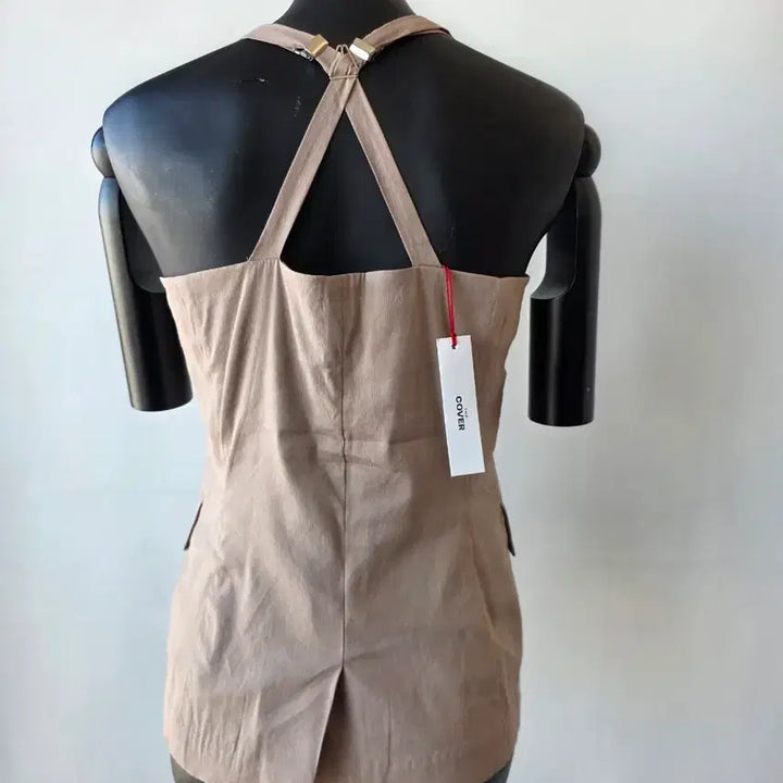 [BUNJANG] V-neck Vest Jacket / 55-66)뷔스띠에 조끼자켓 /새제품