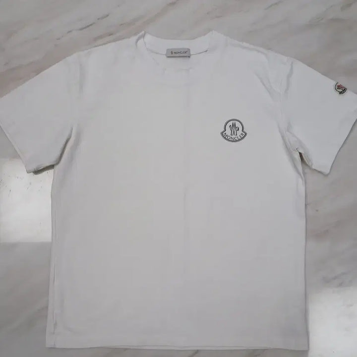 [BUNJANG] Moncler Unisex Cotton Short Sleeve T-shirt / [아주 좋습니다] 몽클레어 남성 여성공용 면 반팔 티셔츠 L 사이즈