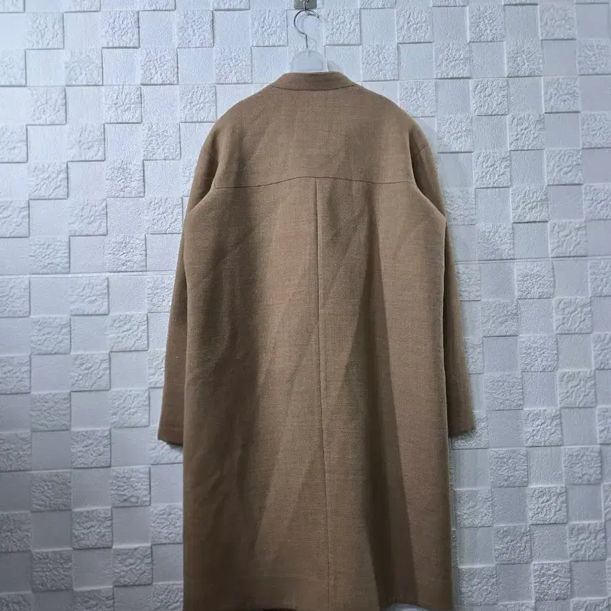 [BUNJANG] MINE Brown Long Coat / MINE 마인 브라운 롱 코트 하객룩 출근룩 입학식
