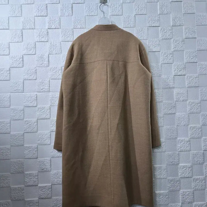 [BUNJANG] MINE Brown Long Coat / MINE 마인 브라운 롱 코트 하객룩 출근룩 입학식