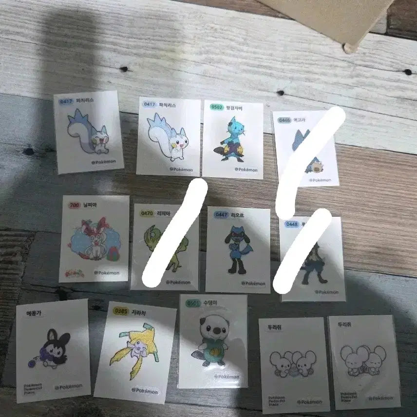 [BUNJANG] Pokemon Ddibbong Seal Collection - Rare Seals featuring Sylveon, Lucario, Mareep, Dedenne, and more / 포켓몬 띠부씰  레어씰 님피아 루카리오 두리쥐 데덴네 등