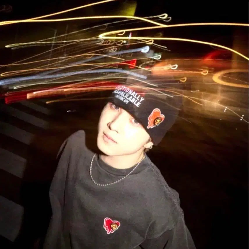 [BUNJANG] BAPE Emotionally Unavailable Beanie / 베이프(BAPE) x Emotionally Unavailable 비니