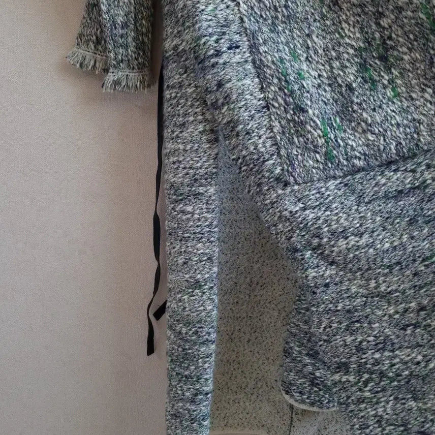 [BUNJANG] SYSTEM Tweed Long Cardigan / 한섬 SYSTEM 시스템 트위드 롱 가디건