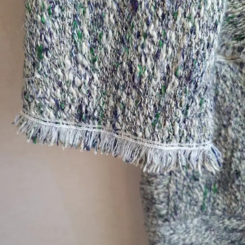 [BUNJANG] SYSTEM Tweed Long Cardigan / 한섬 SYSTEM 시스템 트위드 롱 가디건