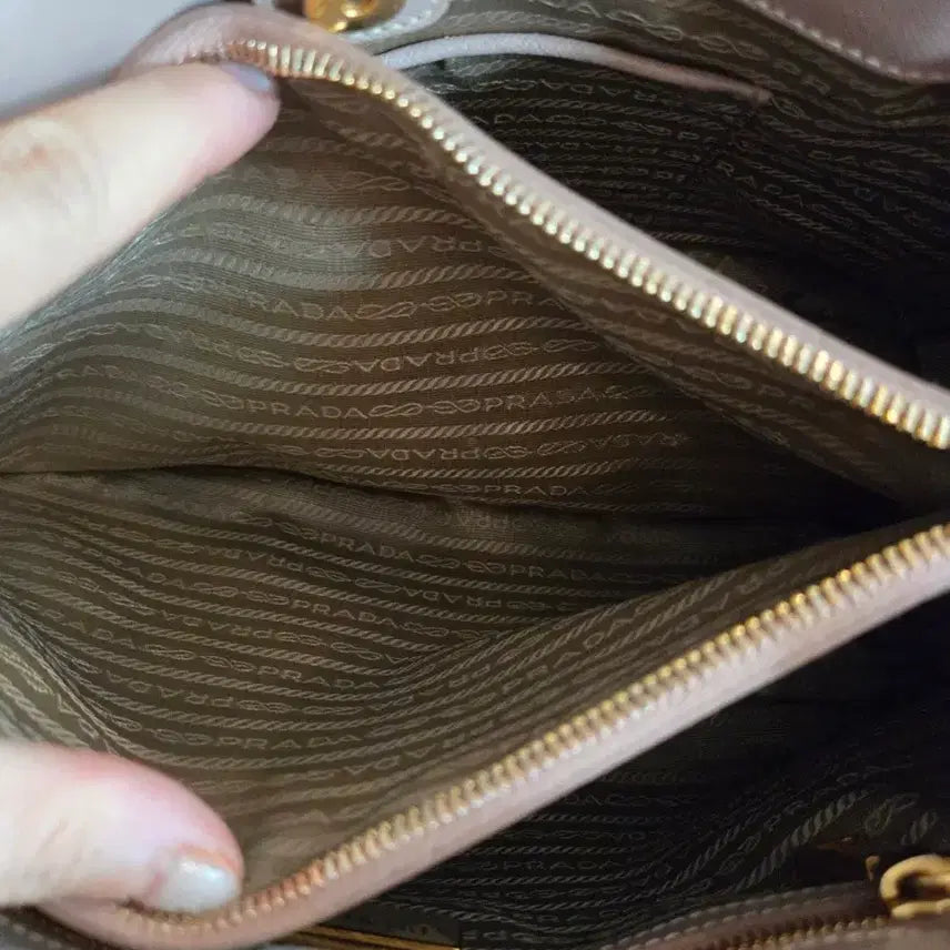 [BUNJANG] Prada BN1874 Saffiano Lux Tote Bag / 프라다 BN1874 인디핑크 사피아노 럭스 토트백, 스트랩
