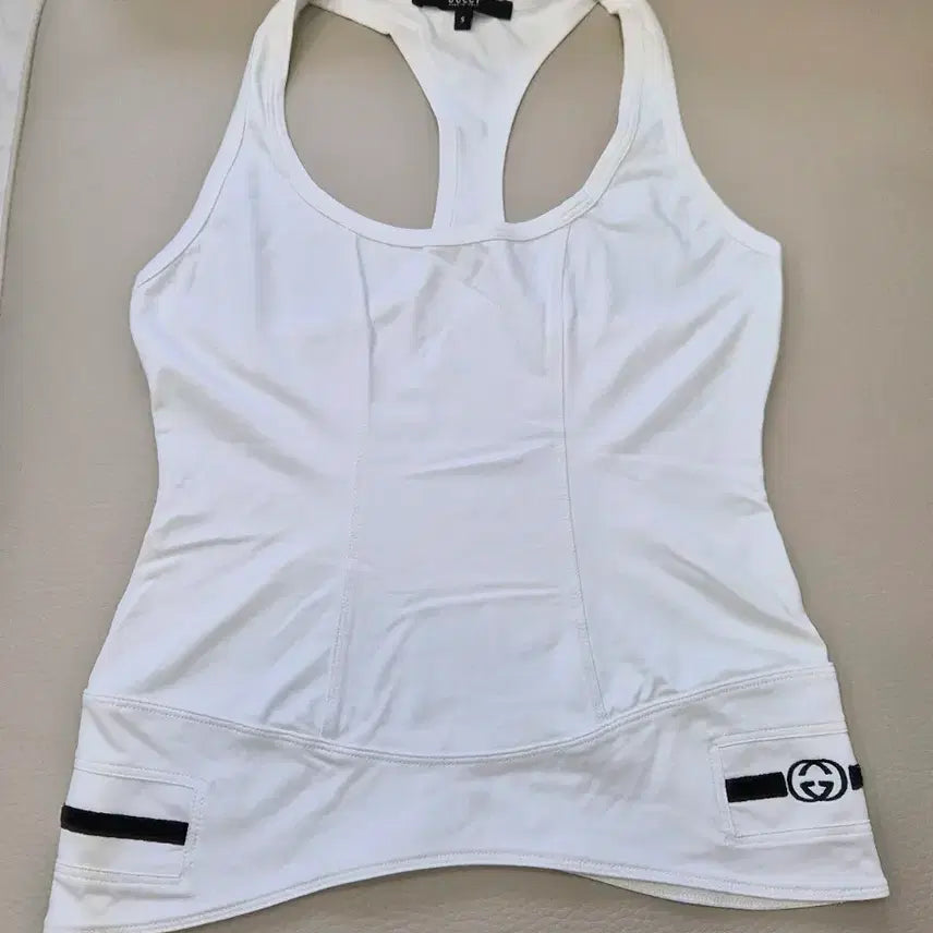 [BUNJANG] Gucci White Tank Top / GUCCI 구찌 정품 여성 화이트 탱크탑